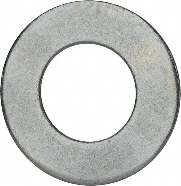 Value Collection - 2-1/2" Screw, Grade 2 Steel USS Flat Washer - 2.615" ID x 5.045" OD, 0.28" Thick, Zinc-Plated Finish - All Tool & Supply