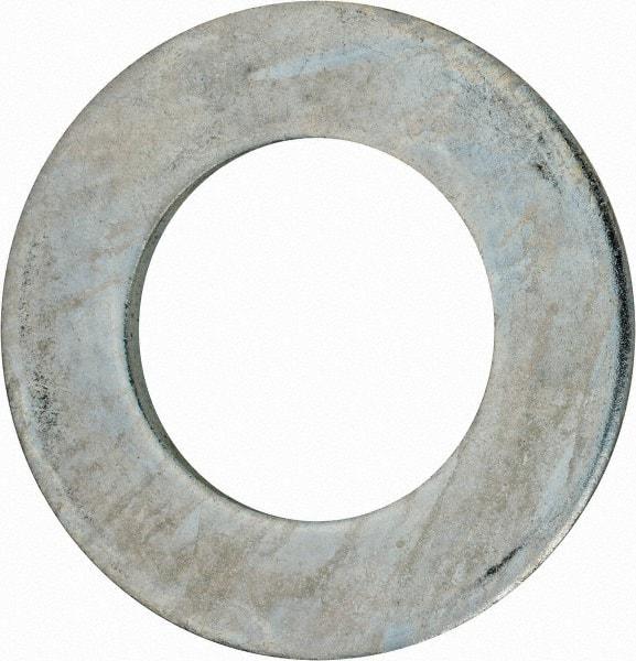 Value Collection - 3" Screw, Grade 2 Steel USS Flat Washer - 3.115" ID x 5.565" OD, 0.327" Thick, Zinc-Plated Finish - All Tool & Supply