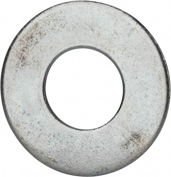 Value Collection - 1-1/2" Screw, Grade 2 Steel USS Flat Washer - 1.615" ID x 3.545" OD, 0.213" Thick, Zinc-Plated Finish - All Tool & Supply