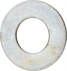 Value Collection - 2-1/4" Screw, Grade 2 Steel USS Flat Washer - 2.365" ID x 4.795" OD, 0.248" Thick, Zinc-Plated Finish - All Tool & Supply