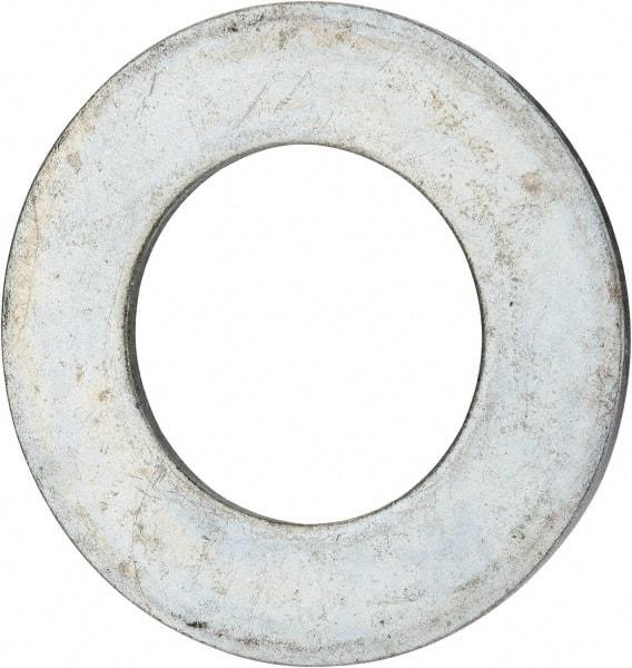 Value Collection - 3" Screw, Grade 2 Steel USS Flat Washer - 3.115" ID x 5.565" OD, 0.327" Thick, Zinc-Plated Finish - All Tool & Supply