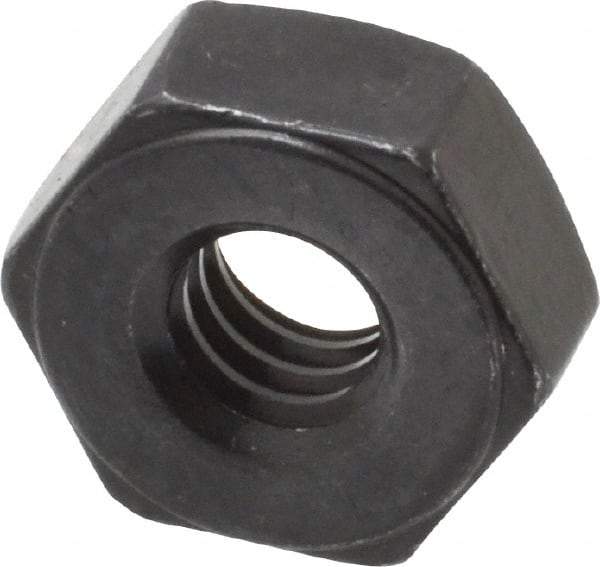 Value Collection - 1/4-20 UNC Steel Right Hand Heavy Hex Nut - 1/2" Across Flats, 15/64" High, Uncoated, 2B Class of Fit - All Tool & Supply