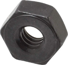 Value Collection - 1/4-20 UNC Steel Right Hand Heavy Hex Nut - 1/2" Across Flats, 15/64" High, Uncoated, 2B Class of Fit - All Tool & Supply