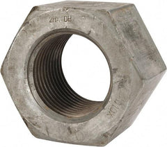 Value Collection - 3-4 UNC Steel Right Hand Heavy Hex Nut - 4-5/8" Across Flats, 2-61/64" High, Hot Dipped Galvanized Finish - All Tool & Supply