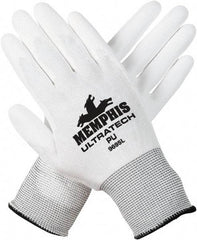 MCR Safety - Size L (9) Polyurethane Coated Nylon Work Gloves - Palm & Fingers Coated, Paired - All Tool & Supply