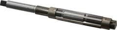 Made in USA - Size E, Straight Shank Hand Adjustable Reamer - 7" OAL, Right Hand Cut, High Speed Steel, Bright Finish - All Tool & Supply