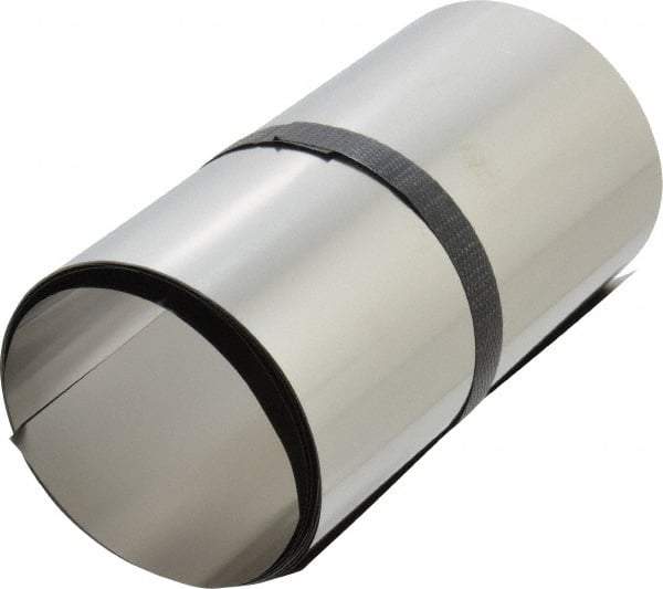 Made in USA - 1 Piece, 100 Inch Long x 6 Inch Wide x 0.002 Inch Thick, Roll Shim Stock - Stainless Steel - All Tool & Supply