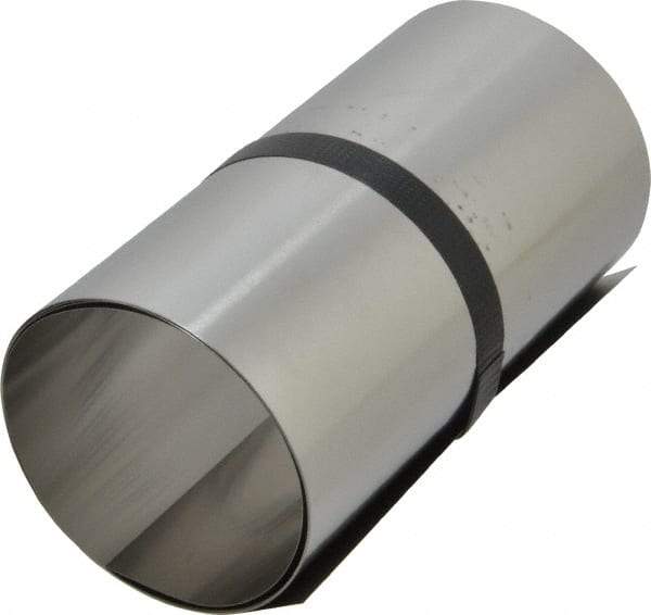 Made in USA - 1 Piece, 50 Inch Long x 6 Inch Wide x 0.005 Inch Thick, Roll Shim Stock - Stainless Steel - All Tool & Supply