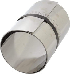 Made in USA - 1 Piece, 100 Inch Long x 6 Inch Wide x 0.01 Inch Thick, Roll Shim Stock - Stainless Steel - All Tool & Supply