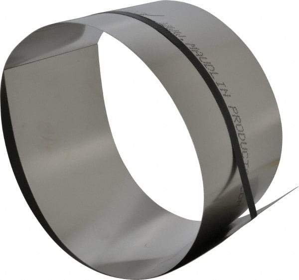 Made in USA - 1 Piece, 50 Inch Long x 6 Inch Wide x 0.025 Inch Thick, Roll Shim Stock - Stainless Steel - All Tool & Supply