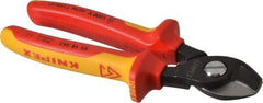 Knipex - 6-1/2" OAL, 1 AWG Capacity, Insulated Cable Cutter Pliers - Standard Head - All Tool & Supply