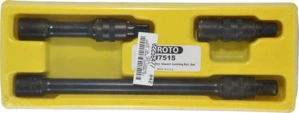 Proto - 1/2" Drive Socket Impact Locking Extension Set - 3 Pieces, Includes 3, 5, 10" Lengths - All Tool & Supply