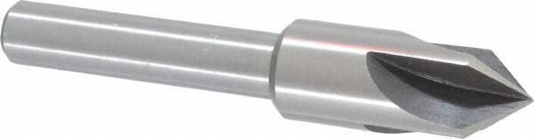 Interstate - 3/4" Head Diam, 1/2" Shank Diam, 4 Flute 82° High Speed Steel Countersink - All Tool & Supply