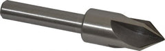 Interstate - 7/8" Head Diam, 1/2" Shank Diam, 4 Flute 82° High Speed Steel Countersink - All Tool & Supply