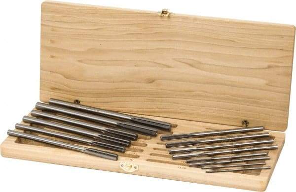 Made in USA - 0.123" to 0.4995", Chucking Reamer Set - Straight Flute, Right Hand Cut, 14 Pieces - All Tool & Supply