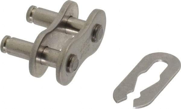 Browning - 1/2" Pitch, ANSI 40, Roller Chain Connecting Link - For Use with Single Strand Chain - All Tool & Supply