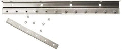 Steiner - 4' Long Galvanized Steel Dock Strip Door Mounting Hardware - Use with Strip Door - All Tool & Supply