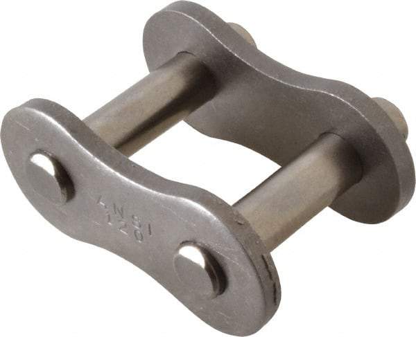 Browning - 1-1/2" Pitch, ANSI 120, Cottered Roller Chain Connecting Link - For Use with Single Strand Chain - All Tool & Supply