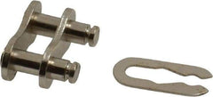 Browning - 3/8" Pitch, ANSI 35, Roller Chain Connecting Link - For Use with Single Strand Chain - All Tool & Supply