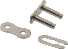 Browning - 1/2" Pitch, ANSI 40, Roller Chain Connecting Link - For Use with Single Strand Chain - All Tool & Supply