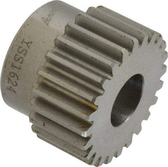 Browning - 16 Pitch, 1-1/2" Pitch Diam, 1.62" OD, 24 Tooth Spur Gear - 3/4" Face Width, 5/8" Bore Diam, 1-5/16" Hub Diam, 20° Pressure Angle, Steel - All Tool & Supply