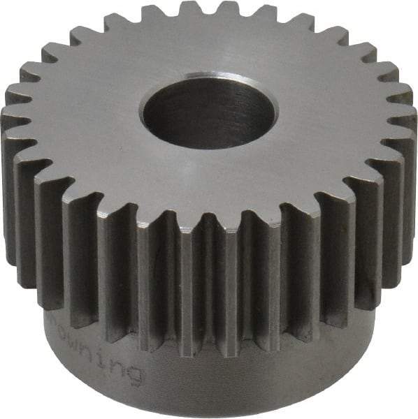 Browning - 16 Pitch, 1-7/8" Pitch Diam, 2" OD, 30 Tooth Spur Gear - 3/4" Face Width, 5/8" Bore Diam, 1-5/8" Hub Diam, 20° Pressure Angle, Steel - All Tool & Supply