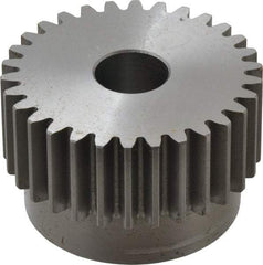 Browning - 12 Pitch, 2-1/2" Pitch Diam, 2.66" OD, 30 Tooth Spur Gear - 1" Face Width, 3/4" Bore Diam, 2-1/4" Hub Diam, 20° Pressure Angle, Steel - All Tool & Supply