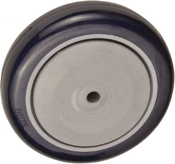 Value Collection - 5 Inch Diameter x 1-1/4 Inch Wide, Polyurethane Caster Wheel - 440 Lb. Capacity, 1-3/8 Inch Hub Length, 3/8 Inch Axle Diameter, Ball Bearing - All Tool & Supply