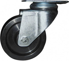 Value Collection - 8" Diam x 3-1/2" Wide x 9" OAH Top Plate Mount Swivel Caster - Pneumatic, 300 Lb Capacity, Ball Bearing, 4 x 4-1/2" Plate - All Tool & Supply