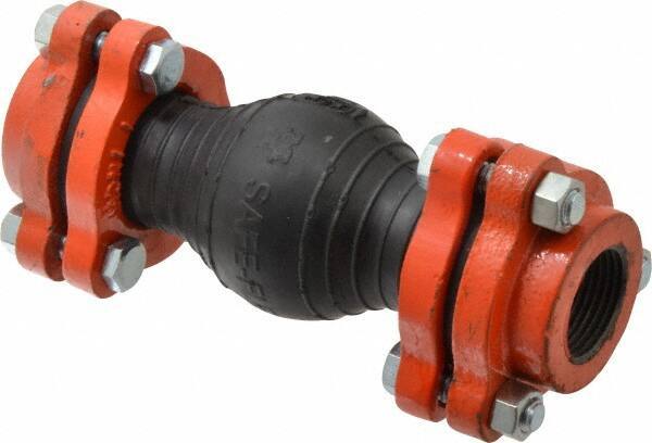 Mason Ind. - 1" Pipe, EPDM Single Arch Pipe Expansion Joint - 7" Long, 3/8" Extension, 3/4" Compression, 250 Max psi, Female NPT - All Tool & Supply