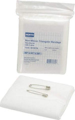 North - 56" Long x 40" Wide, Triangular Non-Adhesive Bandage - White, Sterile, Cotton Bandage - All Tool & Supply