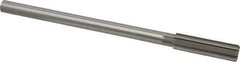 Made in USA - 9/16" High Speed Steel 8 Flute Chucking Reamer - Straight Flute, 0.4355" Straight Shank, 2" Flute Length, 8" OAL - All Tool & Supply