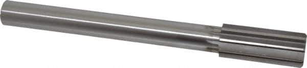 Made in USA - 1-5/16" High Speed Steel 10 Flute Chucking Reamer - Straight Flute, 1" Straight Shank, 3" Flute Length, 11-1/2" OAL - All Tool & Supply