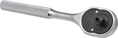 Proto - 3/8" Drive Pear Head Aerospace Ratchet - Chrome Finish, 7" OAL, 24 Gear Teeth, Standard Knurled Handle - All Tool & Supply