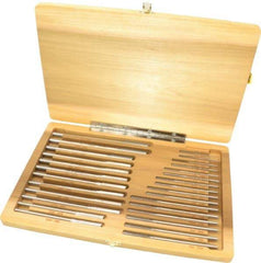 Made in USA - 1/16" to 1/2", Chucking Reamer Set - Straight Flute, Right Hand Cut, 29 Pieces - All Tool & Supply