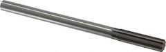 Made in USA - 15.5mm High Speed Steel 8 Flute Chucking Reamer - Straight Flute, 0.5615" Straight Shank, 2-1/4" Flute Length, 9" OAL - All Tool & Supply