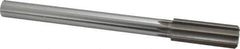 Made in USA - 24mm High Speed Steel 8 Flute Chucking Reamer - Straight Flute, 3/4" Straight Shank, 2-5/8" Flute Length, 10" OAL - All Tool & Supply