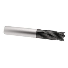 M.A. Ford - 1/2", 1" LOC, 1/2" Shank Diam, 3" OAL, 3 Flute, Solid Carbide Square End Mill - Single End, TiAlN Finish, Spiral Flute, 30° Helix, Centercutting, Right Hand Cut, Right Hand Flute, Series 116 - All Tool & Supply