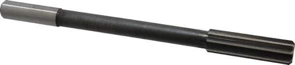 Interstate - 47/64" High Speed Steel Chucking Reamer - Straight Flute, 5/8" Straight Shank, 2-1/2" Flute Length, 9-1/2" OAL - All Tool & Supply