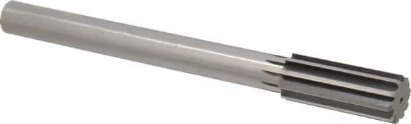 Interstate - 1-1/8" High Speed Steel Chucking Reamer - Straight Flute, 7/8" Straight Shank, 2-7/8" Flute Length, 11" OAL - All Tool & Supply