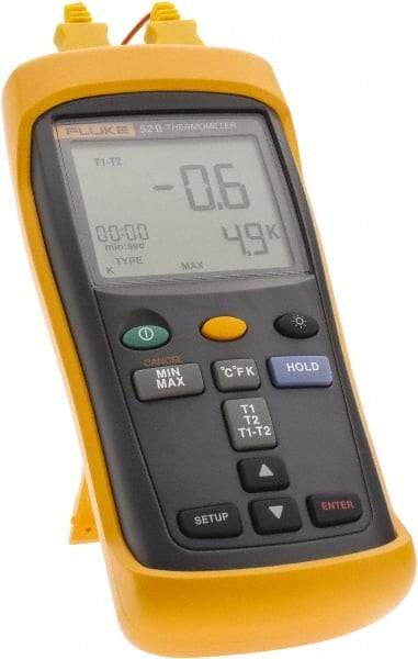 Fluke - -210 to 1,600°F Industrial Thermometer - Digital Display - All Tool & Supply