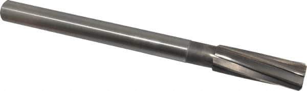 Interstate - 7/8" High Speed Steel Chucking Reamer - Spiral Flute, 3/4" Straight Shank, 2-5/8" Flute Length, 10" OAL - All Tool & Supply