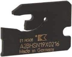 Kennametal - 3/4" Blade Height, 0.0787" Blade Width, 1" OAL, Neutral Cut, Single End Indexable Cut-Off Blade - 16mm Max Depth of Cut, A2BHSN Blade - All Tool & Supply