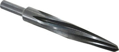 Made in USA - 13/16" Reamer Diam, 7/16" Small End Diam, 1/2" Diam Straight Shank, 4-1/2" Flute, Bridge Reamer - All Tool & Supply