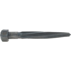 Made in USA - 11/16" Reamer Diam, 3/8" Small End Diam, 1-1/16" Hex Shank, 4-1/2" Flute, Car Reamer - All Tool & Supply