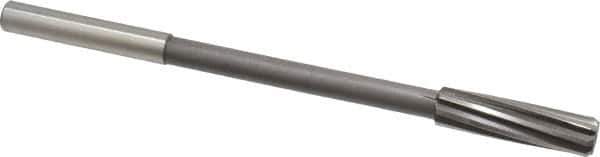 Interstate - 15/32" Cobalt 6 Flute Chucking Reamer - Spiral Flute, 0.373" Straight Shank, 1-3/4" Flute Length, 7" OAL - All Tool & Supply