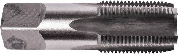 Union Butterfield - 1/2-14 NPSF Thread, 4 Flute Standard Pipe Tap - 3-1/8" OAL, 1-3/8" Thread Length, 11/16" Shank Diam, Bright Finish, High Speed Steel - Exact Industrial Supply