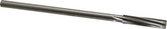 Made in USA - 25/64" High Speed Steel 6 Flute Chucking Reamer - Spiral Flute, 0.3105" Straight Shank, 1-3/4" Flute Length, 7" OAL - All Tool & Supply