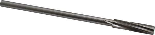 Made in USA - 13/32" High Speed Steel 6 Flute Chucking Reamer - Spiral Flute, 0.3105" Straight Shank, 1-3/4" Flute Length, 7" OAL - All Tool & Supply