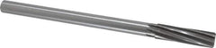 Made in USA - 5/8" High Speed Steel 8 Flute Chucking Reamer - Spiral Flute, 0.5615" Straight Shank, 2-1/4" Flute Length, 9" OAL - All Tool & Supply